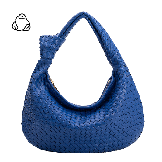 Brigitte Large Cobalt Recycled Vegan Shoulder Bag