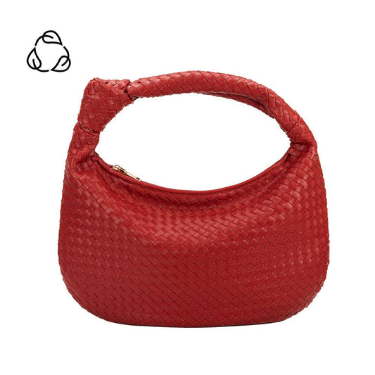 Brigitte Large Red Recycled Vegan Shoulder Bag