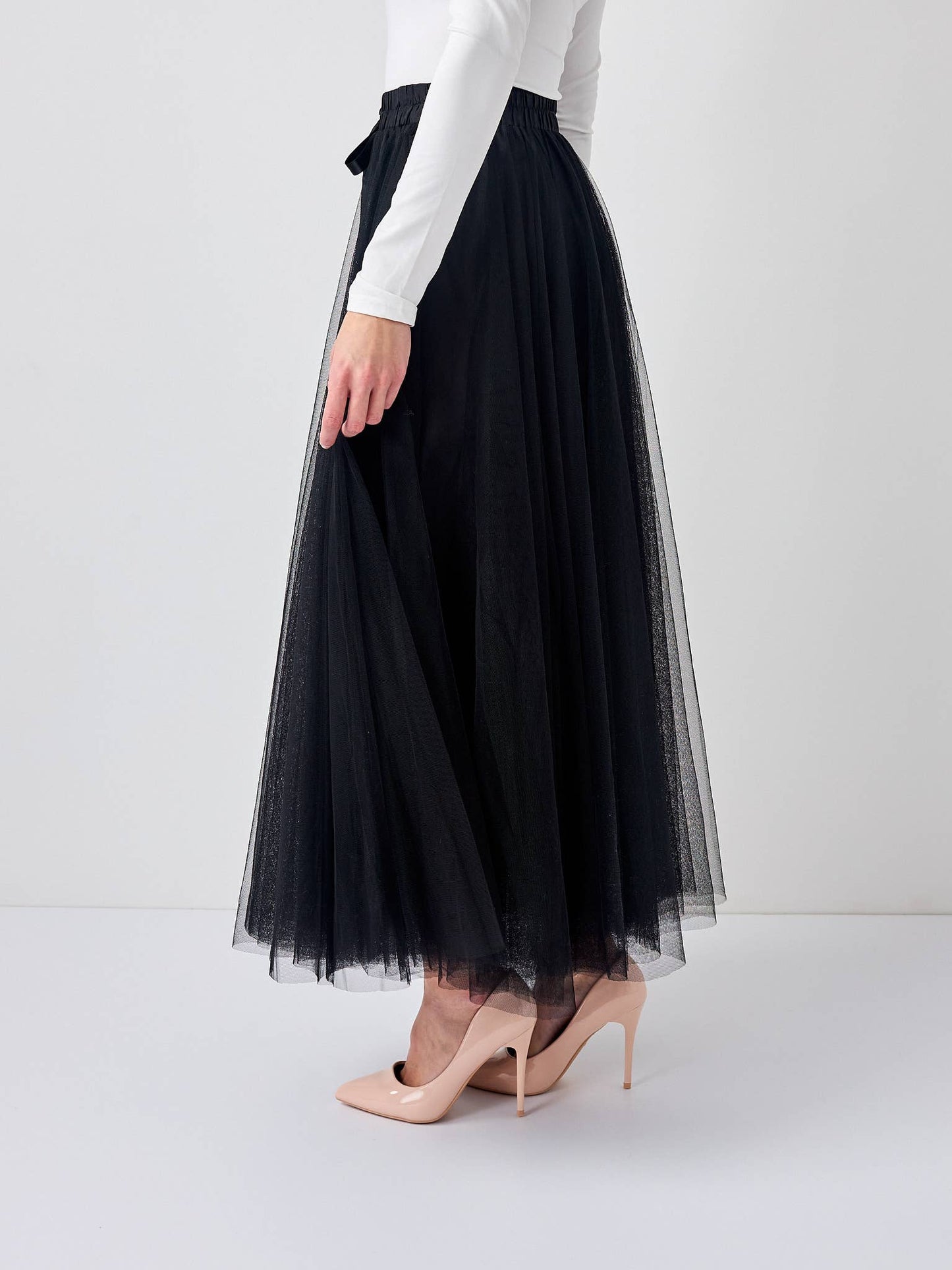 Aria tulle skirt -Black