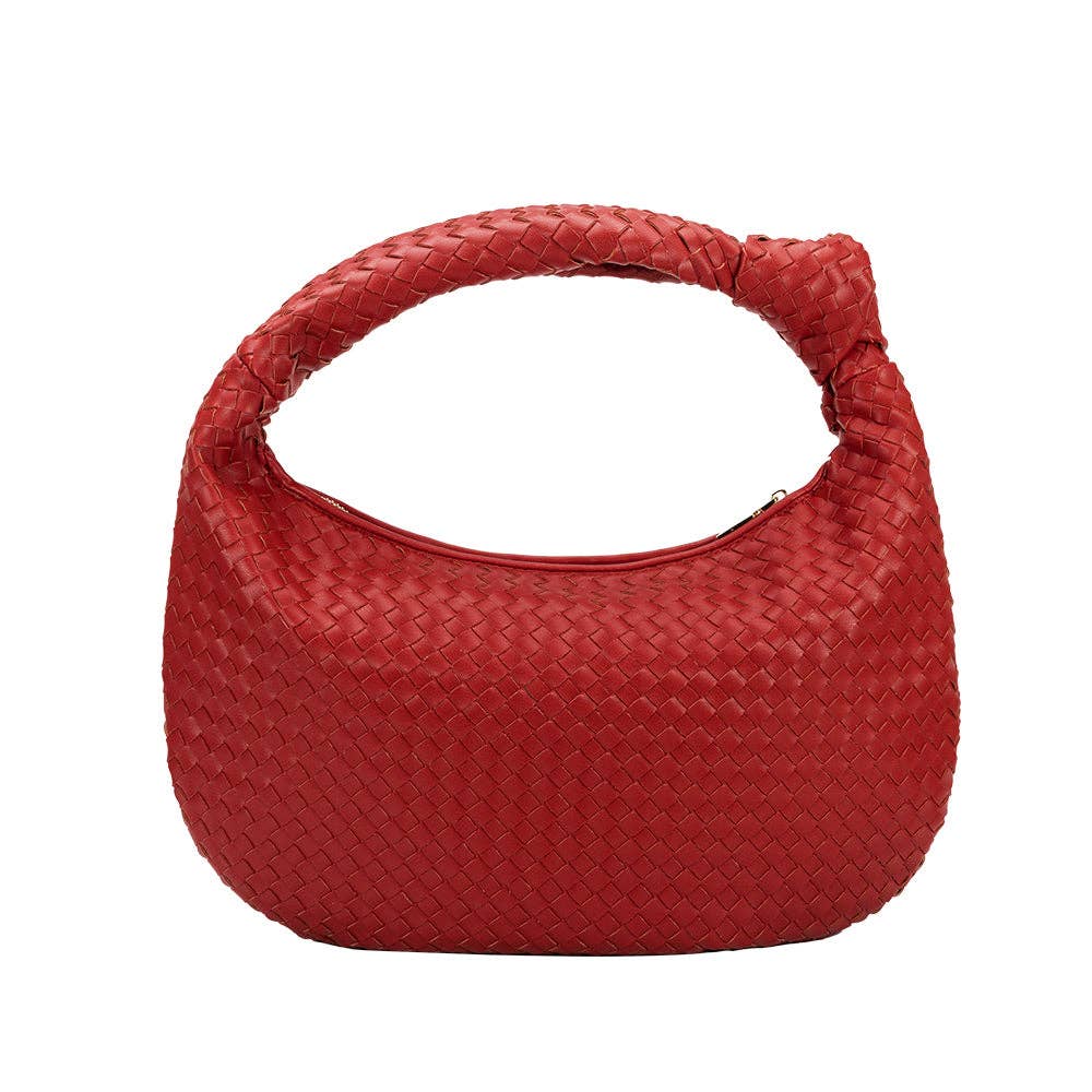 Brigitte Large Red Recycled Vegan Shoulder Bag