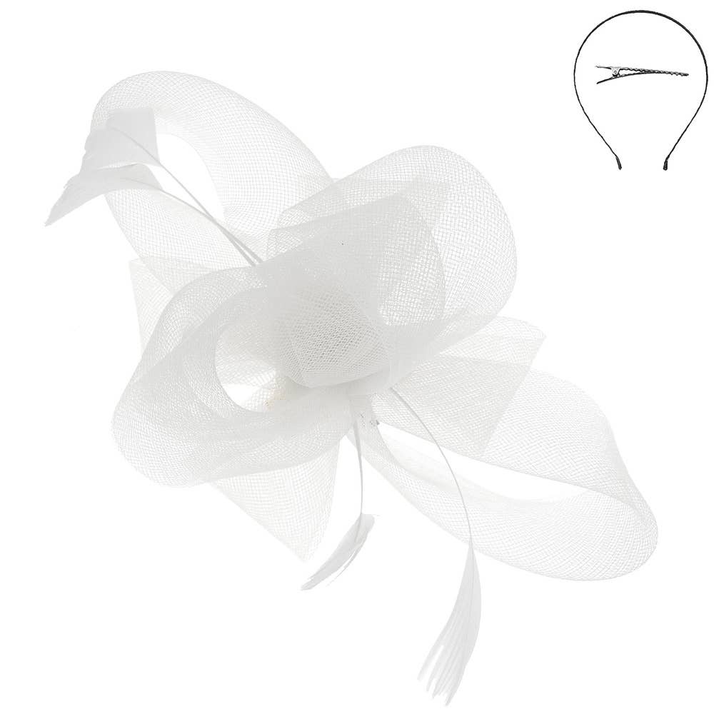 Kentucky Derby Southern  Veiled Fascinator e 3-piec 6: Fuschia