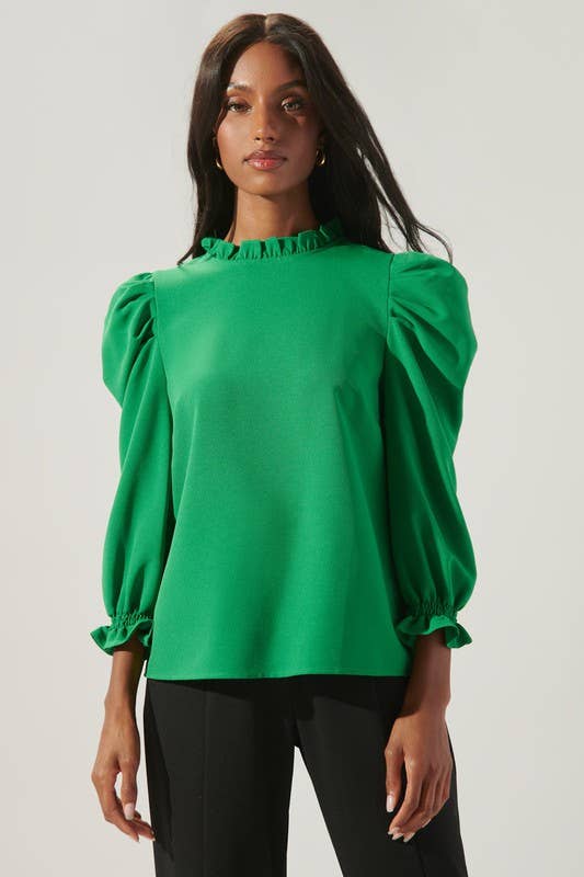 Go Getter Celine Puff Sleeve Top in