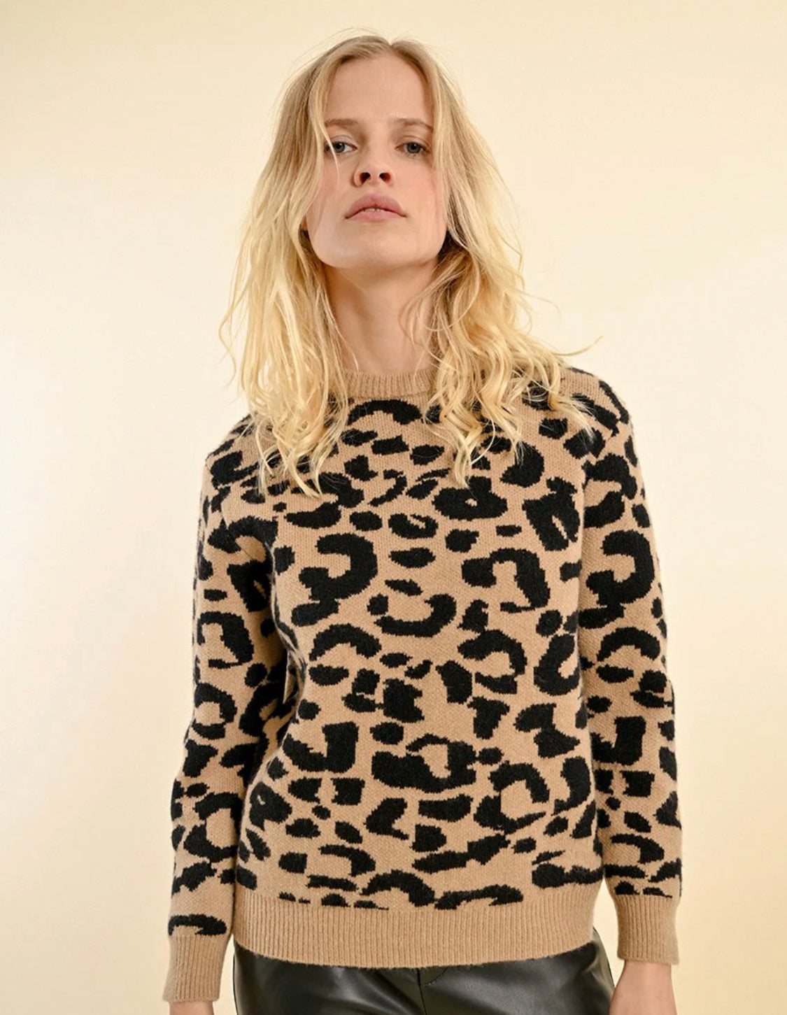 Animal pattern sweater