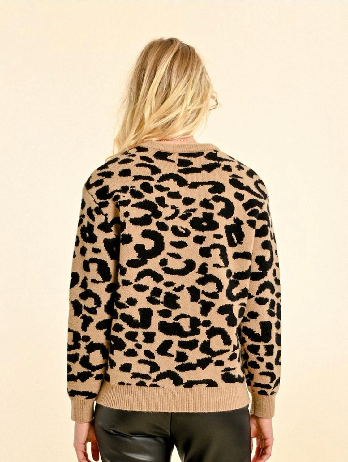 Animal pattern sweater