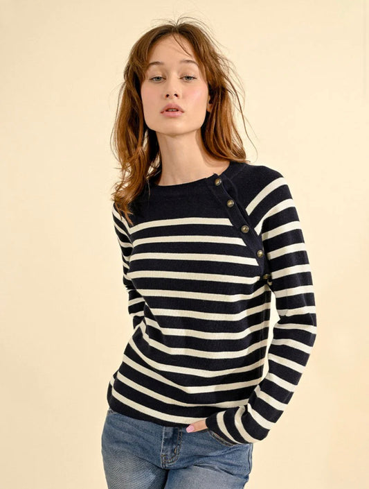 Sailor Sweater Navy Blue Stripe