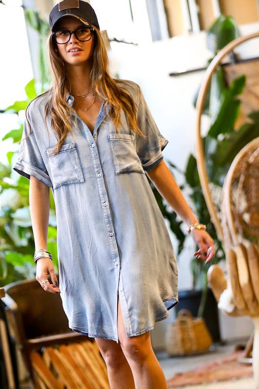 DENIM BLUE DRESS