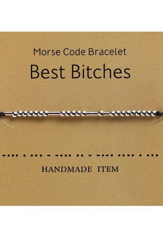 Juni Say It Morse Code Bracelets: Keep F-Ing Going