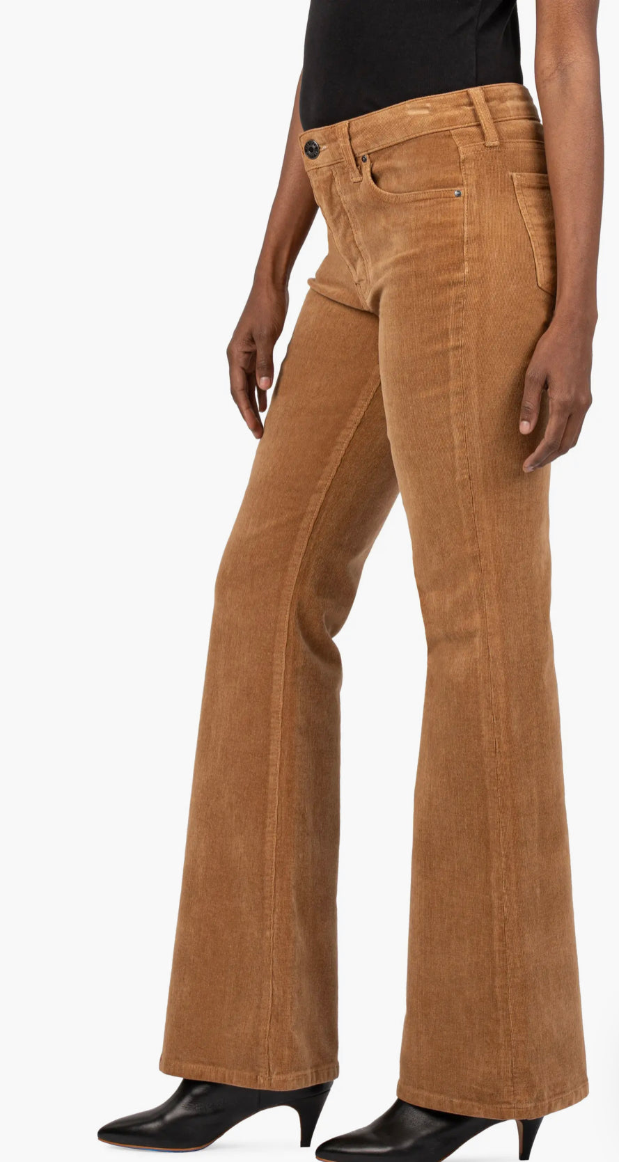 Kut from the Kloth Ana high rise fab ab flare corduroy