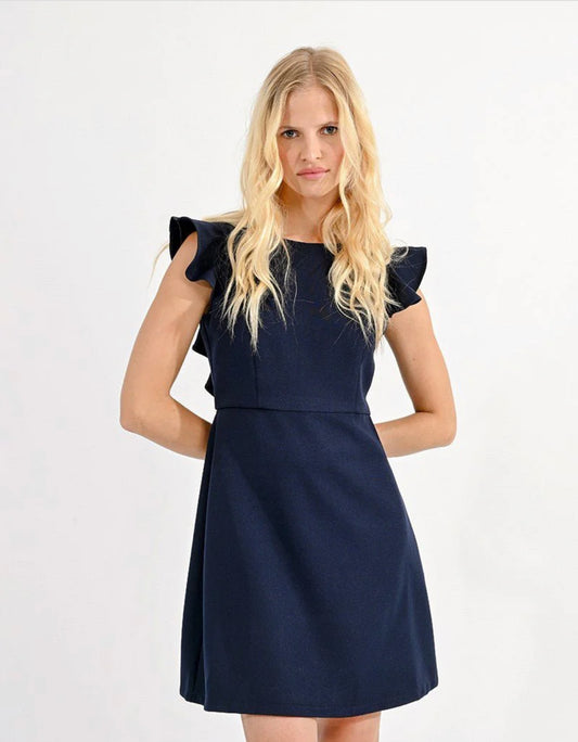 Dark Navy Woven Dress