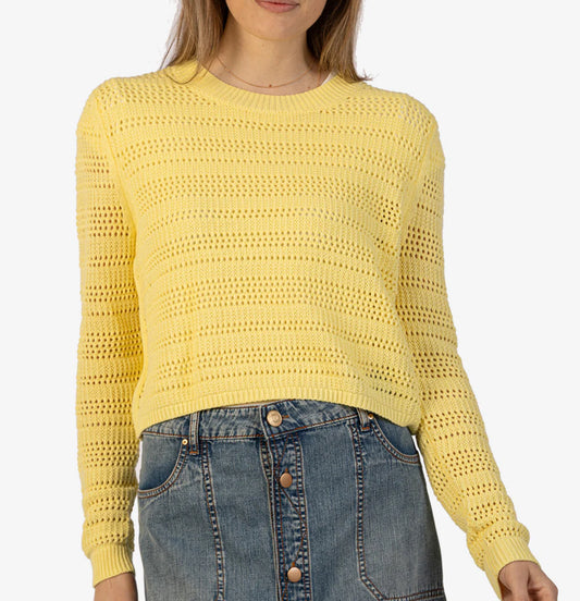 Sunshine Pullover Crop Sweater