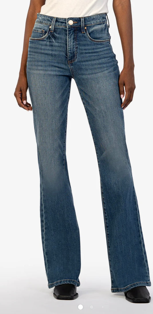 Kut from the Kloth Ana High Rise Fab Ab Super Flare Jeans