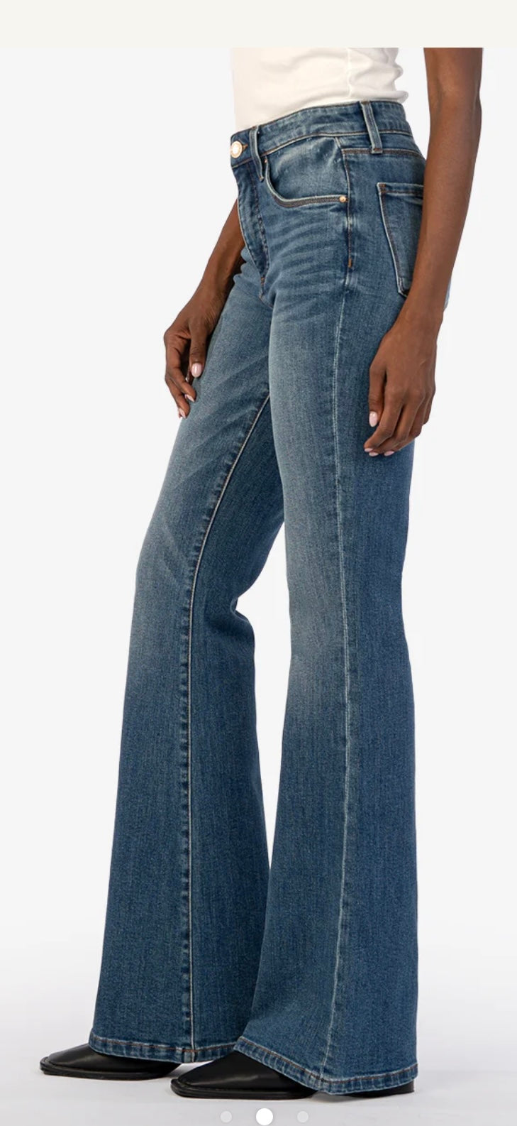 Kut from the Kloth Ana High Rise Fab Ab Super Flare Jeans