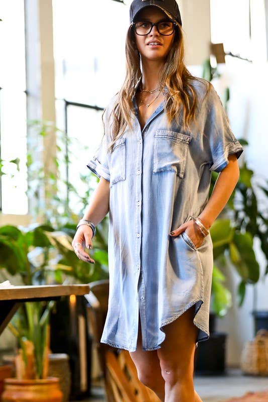 DENIM BLUE DRESS