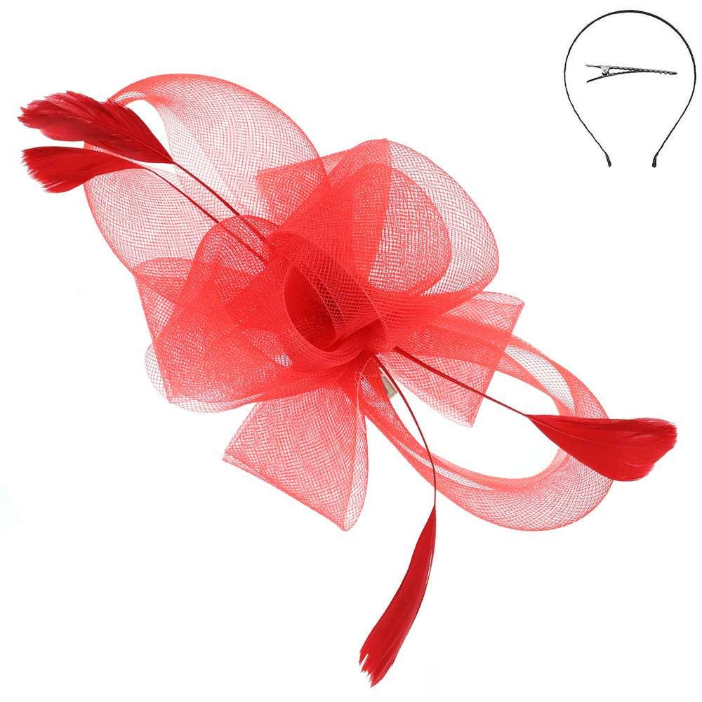 Kentucky Derby Southern  Veiled Fascinator e 3-piec 6: Fuschia