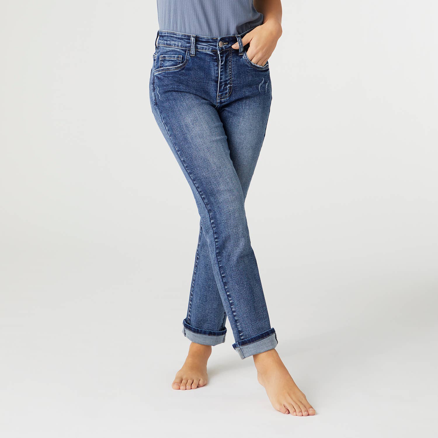 EverStretch Straight with Bottom Cuff – Simply North Boutique