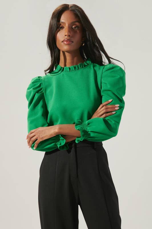 Go Getter Celine Puff Sleeve Top in