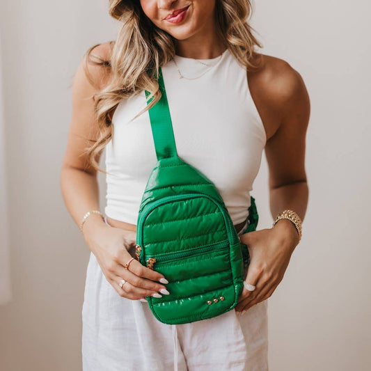 Sonali Sling Bag: Emerald