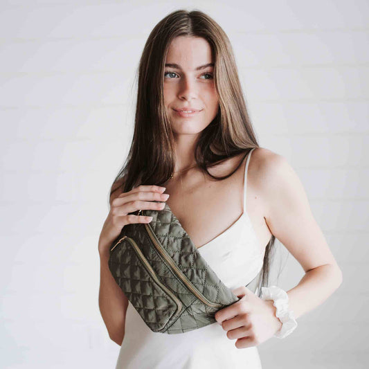 Stevie Sling Bag: Olive