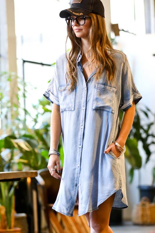 DENIM BLUE DRESS