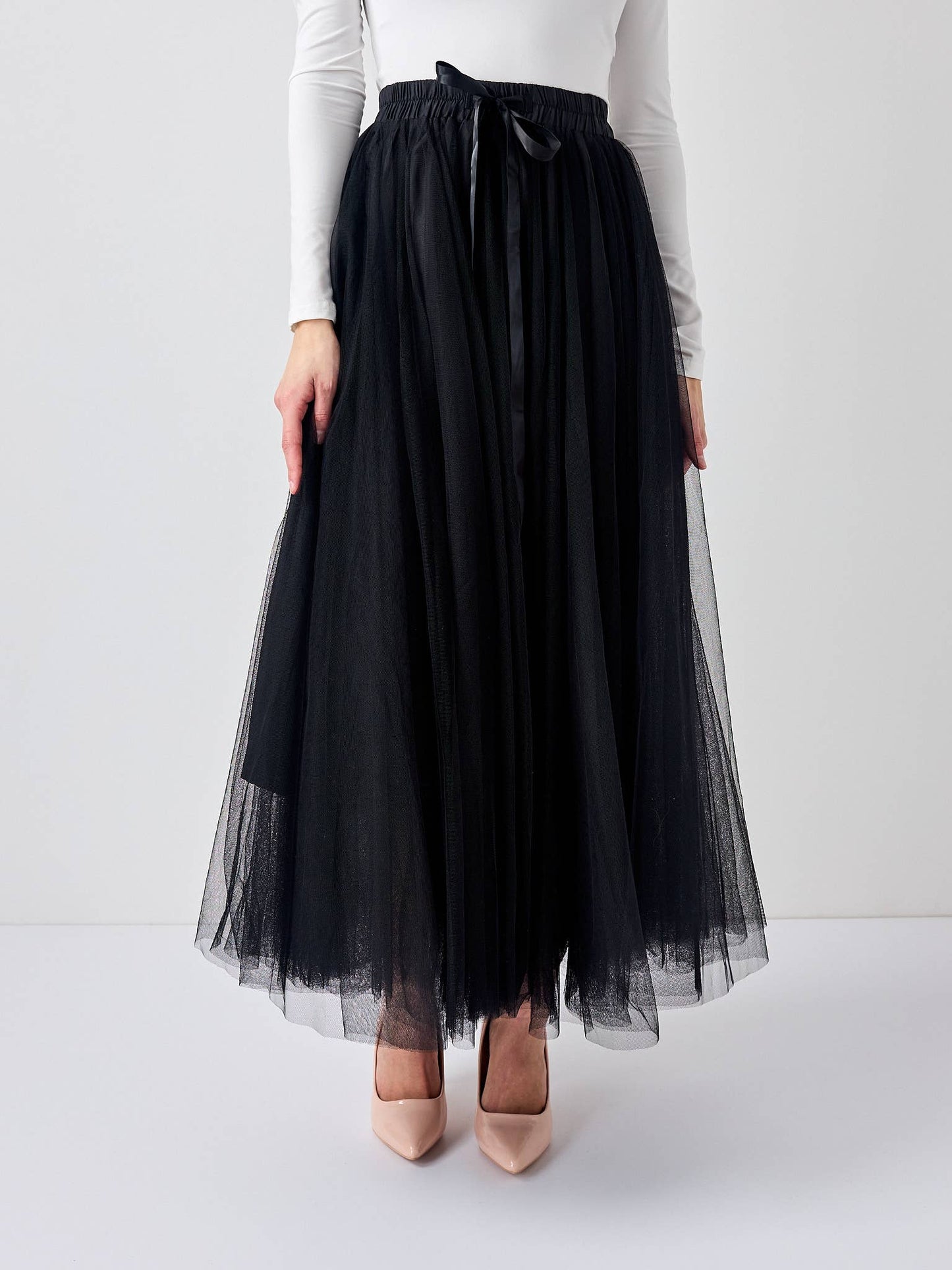 Aria tulle skirt -Black