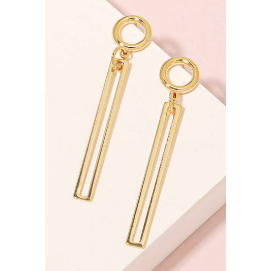 Thin Bar Drop Earrings