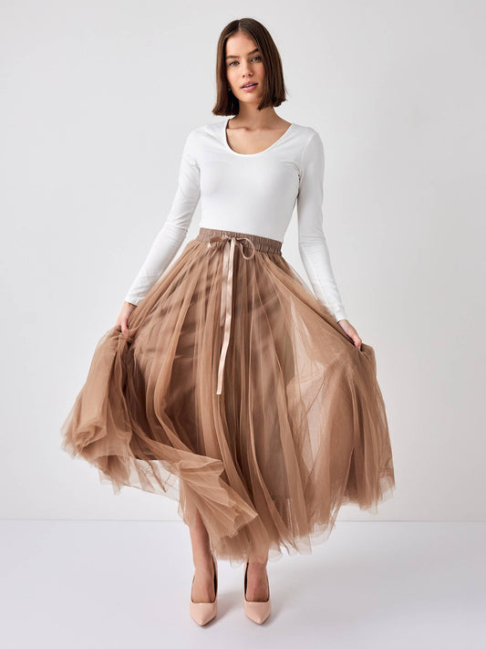 Aria tulle Taupe