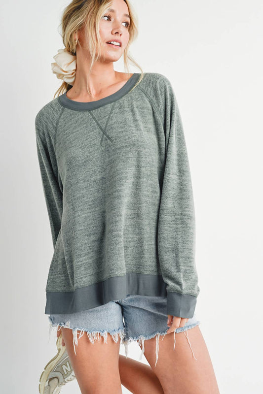 GREEN SWEATSHIRT PULLOVER