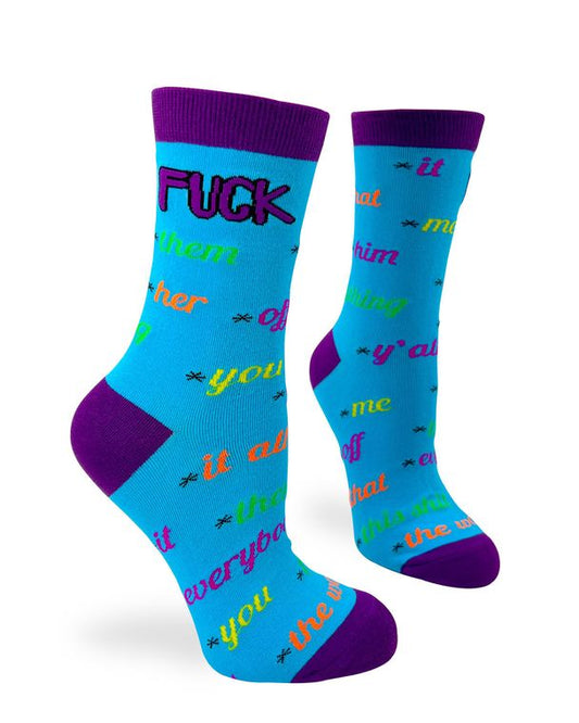 F**k Everything Sassy Ladies' Novelty Crew Socks